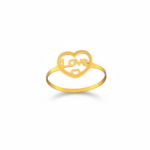 ⁦خاتم ذهب عيار 21 الوزن 0.62 جرام⁩ - الصورة ⁦2⁩