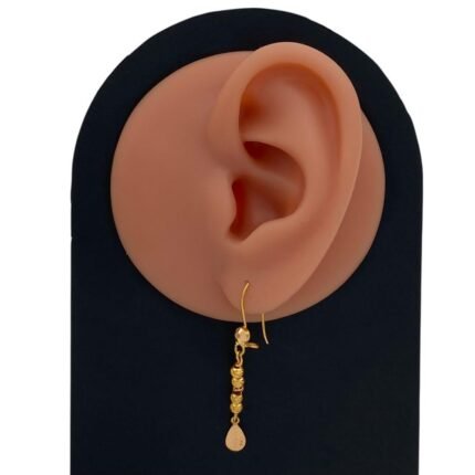 حلق ذهب عيار 21 الوزن 1.71 جرام