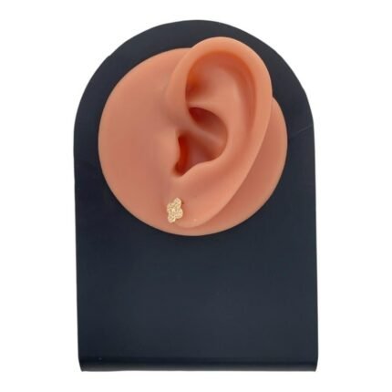 حلق ذهب عيار 18 الوزن 0.73 جرام