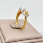 ⁦خاتم ذهب عيار 21 الوزن 2.69 جرام⁩ - الصورة ⁦3⁩