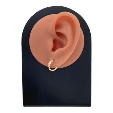 حلق ذهب عيار 18 الوزن 2.02 جرام