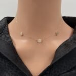 عقد ذهب عيار 18 الوزن 1.08 جرام