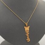 ⁦عقد ياعمري ذهب عيار 21 الوزن 2.11 جرام⁩ - الصورة ⁦4⁩