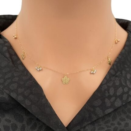 عقد تشوكر ذهب عيار 18 الوزن 1.31 جرام