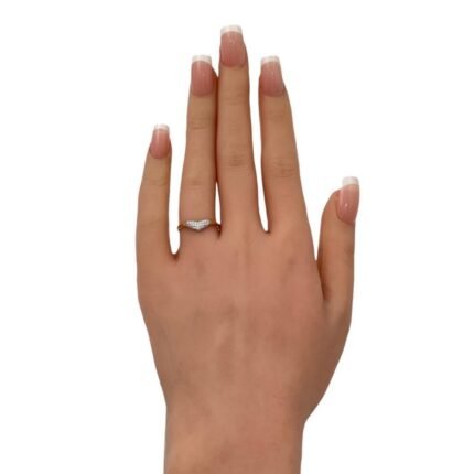 خاتم ذهب عيار 18 الوزن 0.86 جرام