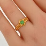 ⁦خاتم ذهب عيار 21 الوزن 2.2 جرام⁩ - الصورة ⁦2⁩