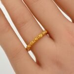 ⁦خاتم ذهب عيار 21 الوزن 1.6 جرام⁩ - الصورة ⁦2⁩