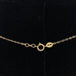 ⁦عقد ذهب ناعم عيار 21 وزن 1.51 جم يعكس أسلوبك الرفيع⁩ - الصورة ⁦2⁩