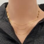 عقد ذهب عيار 18 الوزن 1.69 جرام