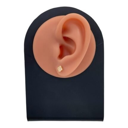 حلق ذهب عيار 18 الوزن 0.75 جرام