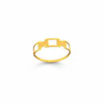 ⁦خاتم ذهب عيار 21 الوزن 0.70 جرام⁩ - الصورة ⁦2⁩