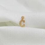 تعليقه حرف C ذهب عيار 21 الوزن 0.55 جرام