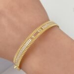 ⁦إسوارة و خاتم ذهب عيار 18 الوزن 10.05 جرام⁩ - الصورة ⁦4⁩