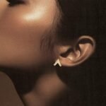 ⁦حلق ذهب عيار 18 الوزن 0.69 جرام⁩ - الصورة ⁦2⁩