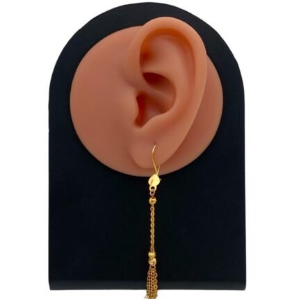 حلق ذهب عيار 21 الوزن 1.82 جرام