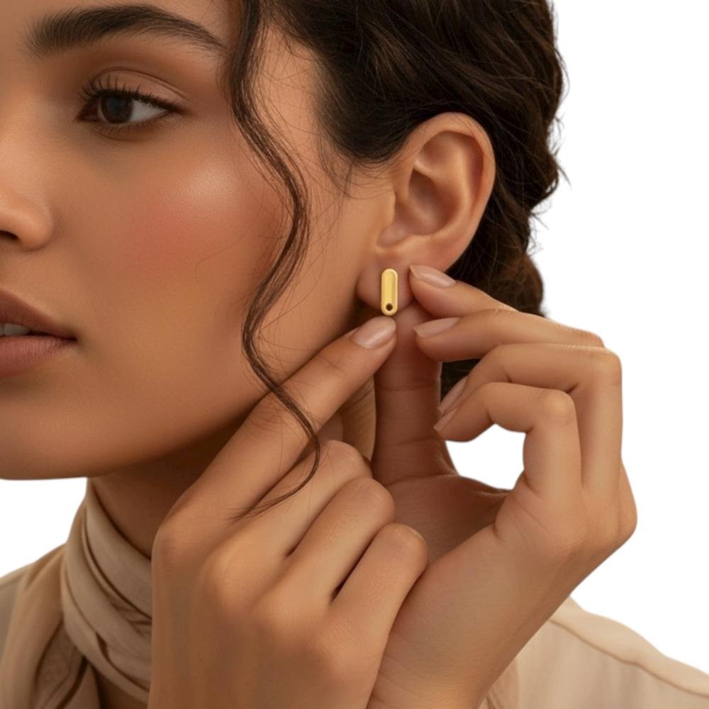 حلق طبي ذهب عيار 21 الوزن 0.27 جرام حلق طبي ذهب عيار 21 الوزن 0.27 جرام