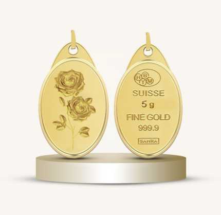 سبيكة ذهب تعليقة عيار 24 الوزن 5.2 جرام