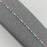 ⁦اسوارة الطاووس تنس ذهب عيار 18 الوزن 2.12 جرام⁩ - الصورة ⁦3⁩