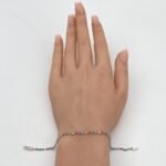 ⁦اسوارة الطاووس تنس ذهب عيار 18 الوزن 2.12 جرام⁩ - الصورة ⁦4⁩