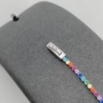 ⁦اسوارة الطاووس تنس ذهب عيار 18 الوزن 2.12 جرام⁩ - الصورة ⁦2⁩