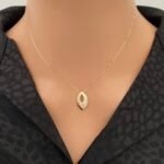 عقد ذهب عيار 18 الوزن 2.20 جرام