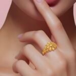 ⁦خاتم ذهب عيار 21 الوزن 1.22 جرام⁩ - الصورة ⁦2⁩