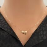 عقد ذهب عيار 18 الوزن 0.81 جرام