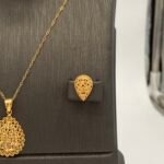 ⁦نصف طقم ذهب عيار 21 الوزن 6.39 جرام⁩ - الصورة ⁦3⁩
