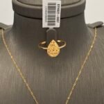 ⁦نصف طقم ذهب عيار 21 الوزن 6.39 جرام⁩ - الصورة ⁦2⁩