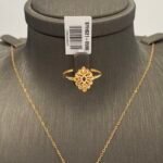 ⁦نصف طقم ذهب عيار 21 الوزن 5.08 جرام⁩ - الصورة ⁦4⁩