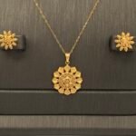 ⁦نصف طقم ذهب عيار 21 الوزن 6.16 جرام⁩ - الصورة ⁦2⁩