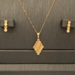 ⁦نصف طقم ذهب عيار 21 الوزن 3.82 جرام⁩ - الصورة ⁦2⁩