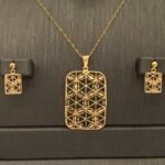 ⁦نصف طقم ذهب عيار 21 الوزن 7.30 جرام⁩ - الصورة ⁦2⁩