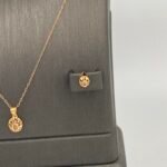 ⁦نصف طقم مواليد ذهب عيار 21 الوزن 2.10 جرام⁩ - الصورة ⁦2⁩