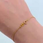 ⁦كف ذهب عيار 18 الوزن 0.95 جرام⁩ - الصورة ⁦2⁩