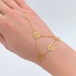 ⁦كف ذهب عيار 18 الوزن 0.95 جرام⁩ - الصورة ⁦3⁩