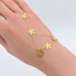 ⁦كف ذهب عيار 18 الوزن 0.96 جرام⁩ - الصورة ⁦3⁩