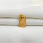 تعليقه سبيكه ذهب عيار 21 شكل سبيكه 2.5  الوزن 2.35 جرام