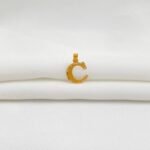 تعليقه حرف C ذهب عيار 21 الوزن 0.22 جرام