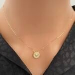 عقد ذهب عيار 18 الوزن 0.73 جرام