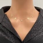 عقد ذهب عيار 18 الوزن 1.13 جرام