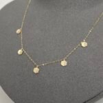 ⁦عقد ذهب عيار 18 الوزن 1.13 جرام⁩ - الصورة ⁦4⁩