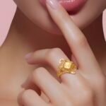 ⁦خاتم ذهب عيار 21 الوزن 1.38 جرام⁩ - الصورة ⁦2⁩