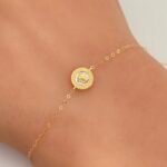 ⁦اسواره ذهب عيار 18 الوزن 0.47 جرام⁩ - الصورة ⁦3⁩