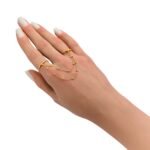 كف هيفاء ذهب عيار 21 الوزن 1.55 جرام