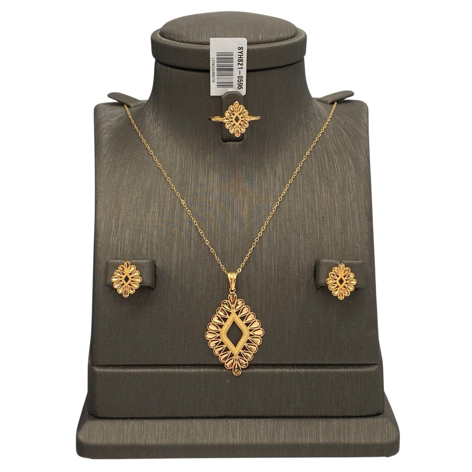 photoroom_20260216_191642 نصف طقم ذهب عيار 21 الوزن 5.08 جرام - الصورة 1